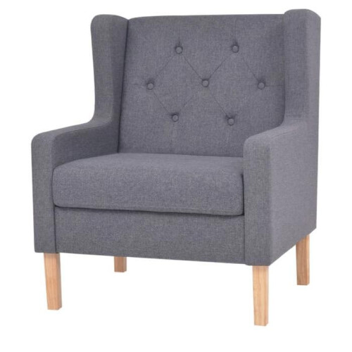 Conjunto de sofás 2 peças 76 x 68 x 90 cm tecido cinza 02_0019100 2