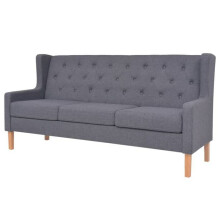 Conjunto de sofás 2 peças 76 x 68 x 90 cm tecido cinza 02_0019100
