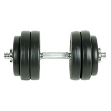 Kit haltères 15 kg 6 disques sable fitness musculation noir 02_0000756