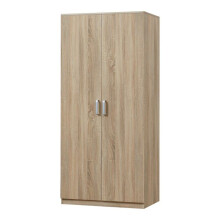 Armadio da camera guardaroba moderno mobile di stoccaggio senza tempo 1 mensola MDF 176 x 80 x 52 cm effetto rovere sonoma