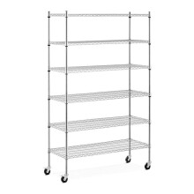 Estante metálica de carga pesada 120 x 45 x 190 cm 90 kg 4 rodízios estante de pé estante
