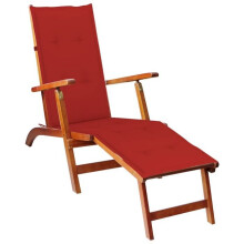Transat chaise longue baño de sol cama de jardín mueble de terraza exterior 167 cm con