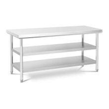 Table de travail acier inoxydable inox cuisine plan professionnel de boucher (60 x 180 cm,
