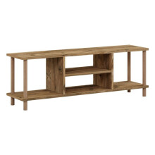 Móvel para TV com espaço de armazenamento 43 x 120 x 29 cm efeito madeira 03_0007885