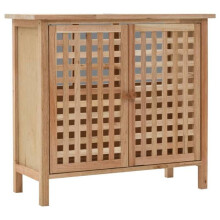 Waschtischschrank aus massivem Nussbaum 66 x 29 x 61 cm 02_0006646