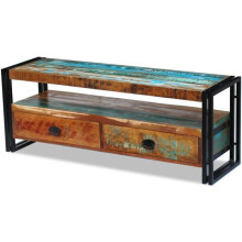 Meuble télé buffet tv télévision design pratique bois de récupération massif 2502154