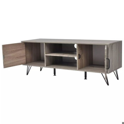 Buffet para televisão design prático 120 cm cinza 2502259 1