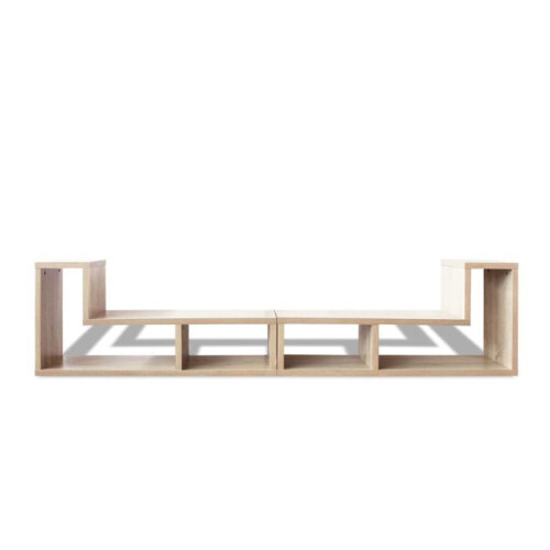TV-Buffet Möbel Design praktisch doppelt L-Form Eiche 2502055 2