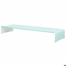 Móvel de televisão buffet tv televisão design prático suporte para monitor 100 cm vidro branco 2502222