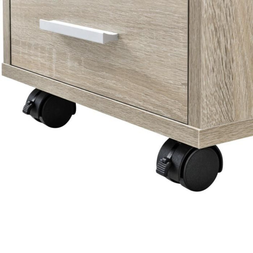 Caisson móvel com rodinhas e 5 gavetas em MDF 63 cm bege 03_0001246 2