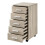 Caisson móvel com rodinhas e 5 gavetas em MDF 63 cm bege 03_0001246 1