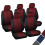 5er-Set universalpassende Polyester-Sitzbezüge schwarz rot 19_0001057 2