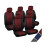 5er-Set universalpassende Polyester-Sitzbezüge schwarz rot 19_0001057 1
