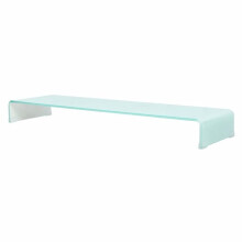 Móvel para TV buffet design prático suporte para monitor 120 cm vidro branco 2502225
