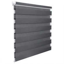 Store enrouleur zebra dag en nacht dubbel gelaagd 45x150cm grijs donker 19_0000856