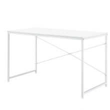Mesa de trabalho de MDF para computador 120 cm branca 03_0003510