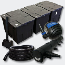 Kit: Filtración de Estanque 90000l 72 Watts Est sterilizador UVC Bomba Fuente 4216464