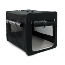 Cassa di trasporto pieghevole 76 cm per cane gatto box baule auto 16_0002222