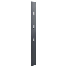 Porte manteaux garde-robe crochets de vĂŞtement mural panneau mural 170 cm gris 03_0002144