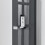 Perchero de pared para ropa con ganchos, panel de 170 cm, gris 03_0002144 3