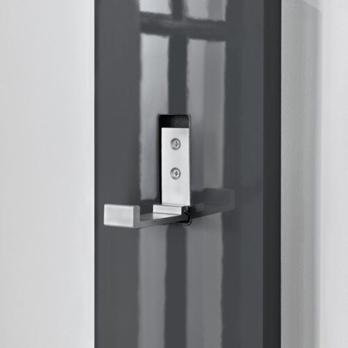 Perchero de pared para ropa con ganchos, panel de 170 cm, gris 03_0002144 2