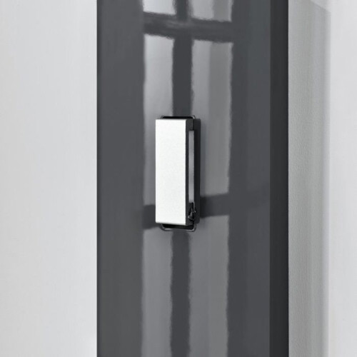 Perchero de pared para ropa con ganchos, panel de 170 cm, gris 03_0002144 1