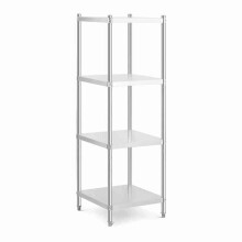 Scaffale in acciaio inox 60 x 60 x 180 cm 200 kg professionale 14_0005187