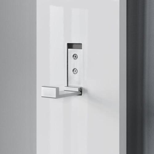 Perchero guardarropa 170 cm ganchos de ropa de pared panel mural blanco 03_0002143 2