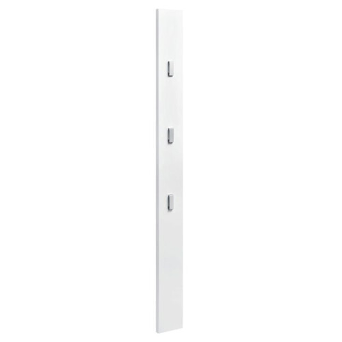 Perchero guardarropa 170 cm ganchos de ropa de pared panel mural blanco 03_0002143