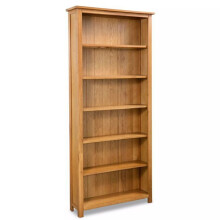 Estante armário móvel de design biblioteca 180 cm madeira de carvalho maciço 2702022/2
