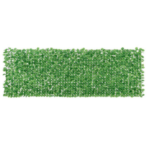 Sichtschutzzaun mit Blättern aus Polyestergitter und Draht 300 x 100 cm 1