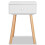 Nachttisch - HELLOSHOP26 - Set aus 2 - MDF - Kiefernholz - 1 Schublade 3