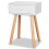 Nachttisch - HELLOSHOP26 - Set aus 2 - MDF - Kiefernholz - 1 Schublade 2