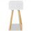Nachttisch - HELLOSHOP26 - Set aus 2 - MDF - Kiefernholz - 1 Schublade 5
