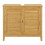 Móvel sob lavatório com 2 portas 60 x 67 x 30 cm bambu 4