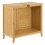 Móvel sob lavatório com 2 portas 60 x 67 x 30 cm bambu 5