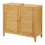 Móvel sob lavatório com 2 portas 60 x 67 x 30 cm bambu 1