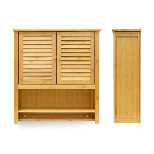 Armadio per bagno bambù 66 x 62 cm 3213029