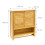 Armadio per bagno bambù 66 x 62 cm 3213029 2