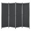 Sichtschutz aus 4 Polyester-Panels 215 x 170 cm schwarz 03_0006553 1