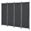 Sichtschutz aus 4 Polyester-Panels 215 x 170 cm schwarz 03_0006553 2