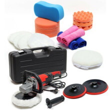 Machine a polir meuleuse set 26 pieces 1500 watts 3000 t/min max appareil de polissage polisseuse