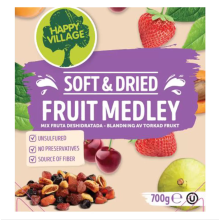 Happy Village Soft and Dried Fruit Medley 700g Bag