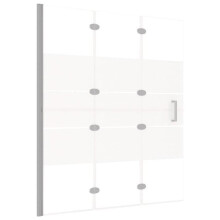 Cabine de douche pliable - HELLOSHOP26 - 120 x 140 cm - Verre ESG - Aluminium - Transparent