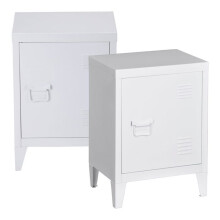 Conjunto de 2 mesas de cabeceira 57 x 40 x 30 cm branco 03_0008832