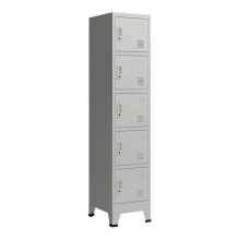 Armário de escritório móvel de armazenamento para escritório, ateliê ou quarto, em aço metálico com 5 gavetas.