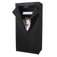 Armoires penderie tissu meuble de rangement noir 160 cm 2012030
