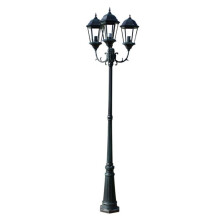 Dreifach- Außenstehlampe 230 cm grün und schwarz Beleuchtung Dekoration 2402089