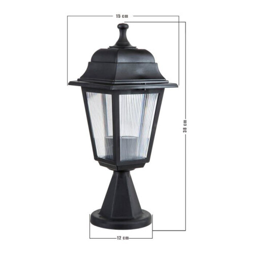 Buitenverlichting 38 cm e27 zwart 2