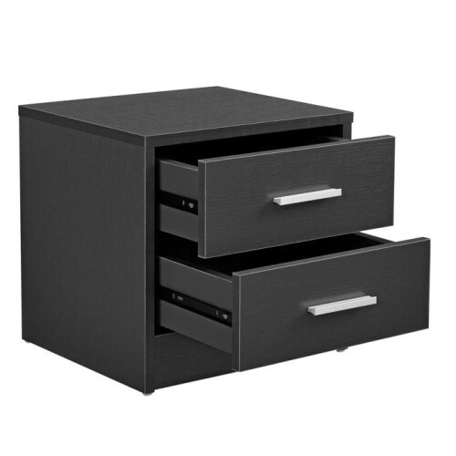 Nachttisch mit Schubladen 38 cm grau 03_0004193 1